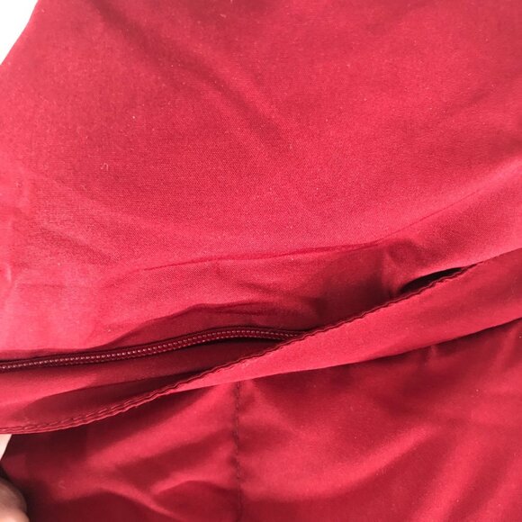 Calvin Klein Womens Down Puffer Jacket Pockets Full Zip Red XL - Picture 4 of 8